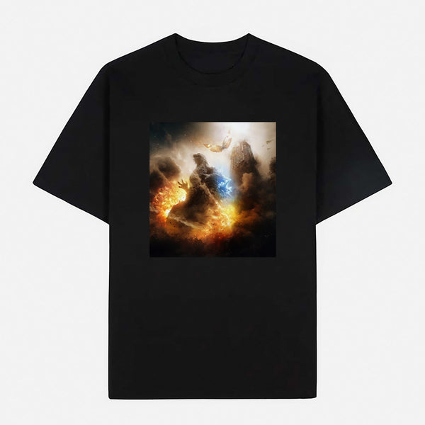 Godzilla Limited Art Design Graphic Cotton T-Shirt