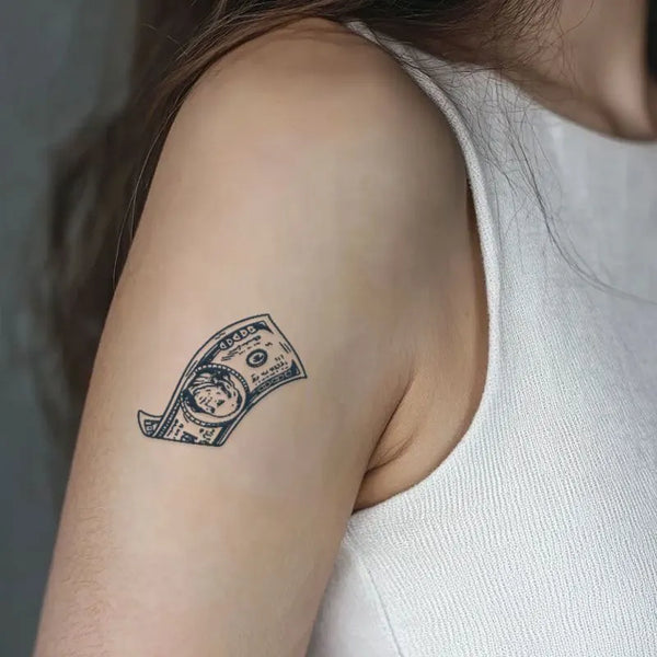 2pcs Wealth Treasury Temporary Body Tattoo Stickers
