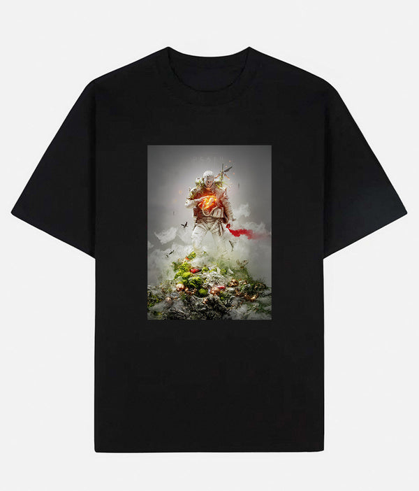 Limited Art Design Graphic Cotton T-Shirt