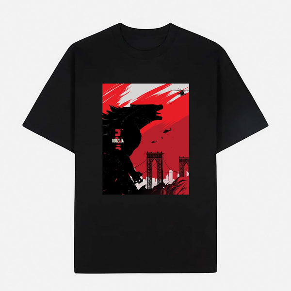Godzilla Limited Art Design Graphic Cotton T-Shirt