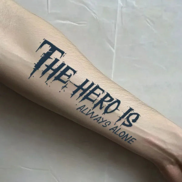 2pcs Lone Brave Tear Temporary Body Tattoo Stickers