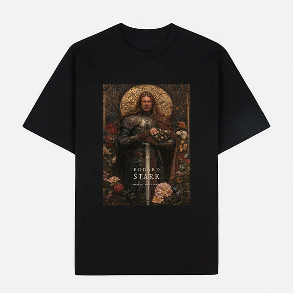 Game of Thrones – Eddard Stark (Lord of Winterfell) Limited Art Design Graphic Cotton T-Shirt