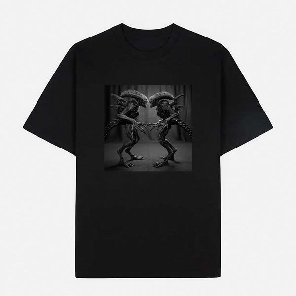 Alien Limited Art Design Graphic Cotton T-Shirt