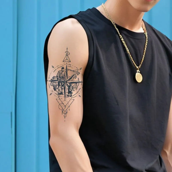 2pcs Father's  Companion Temporary Body Tattoo Stickers