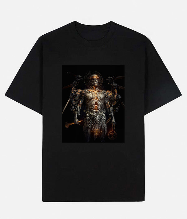 Limited Art Design Graphic Cotton T-Shirt