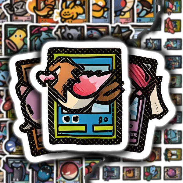 103pcs not repeated Pokemon cartoon waterproof sticker