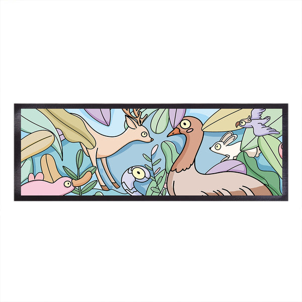 High Quality Stain Resistant for Longevity Cartoon Long Bar Runner