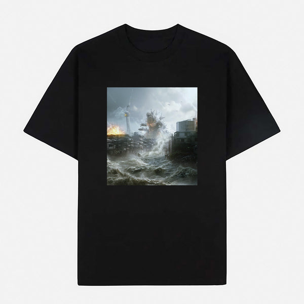 Godzilla Limited Art Design Graphic Cotton T-Shirt