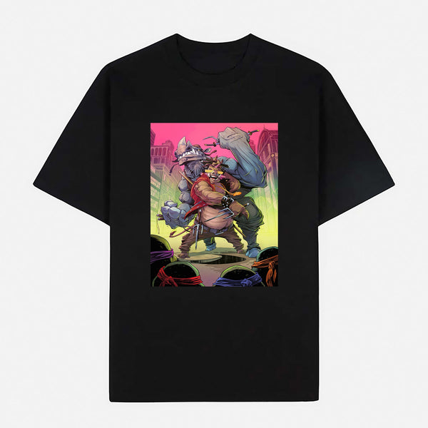 Teenage Mutant Ninja Turtles Limited Art Design Graphic Cotton T-Shirt