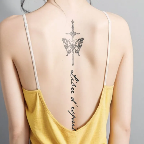 2pcs Free Soul Temporary Body Tattoo Stickers