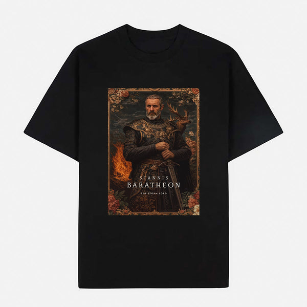 Game of Thrones – Stannis Baratheon (The Storm Lord）Limited Art Design Graphic Cotton T-Shirt