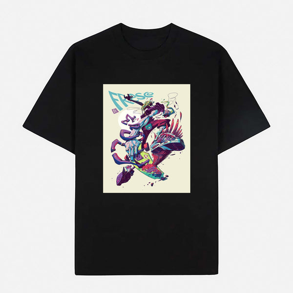 Limited Art Design Graphic Cotton T-Shirt
