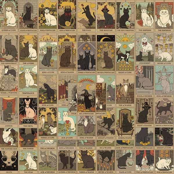 72pcs not repeated creative cats waterproof sticker