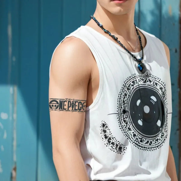 2pcs One Piece Anime Temporary Body Tattoo Stickers