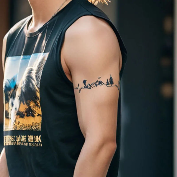 2pcs Heart's Journey Temporary Body Tattoo Stickers