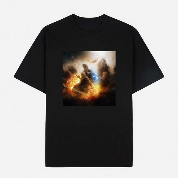 Godzilla Limited Art Design Graphic Cotton T-Shirt