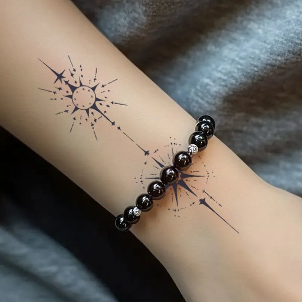 2pcs Looming Starlight Temporary Body Tattoo Stickers