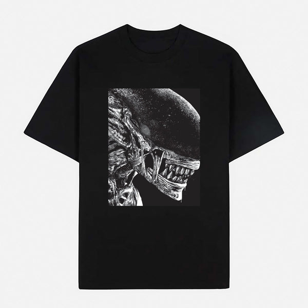 Alien Limited Art Design Graphic Cotton T-Shirt