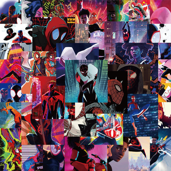 62pcs not repeated abstract art waterproof sticker