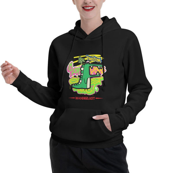 Cartoon Graphic Fleece Hoodie for Men and Women