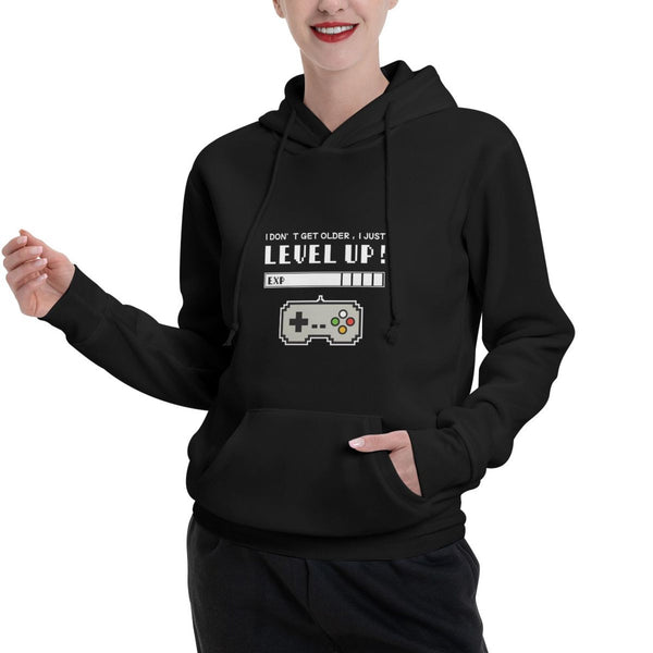 Womens Cartoon Graphic Fleece Hoodie