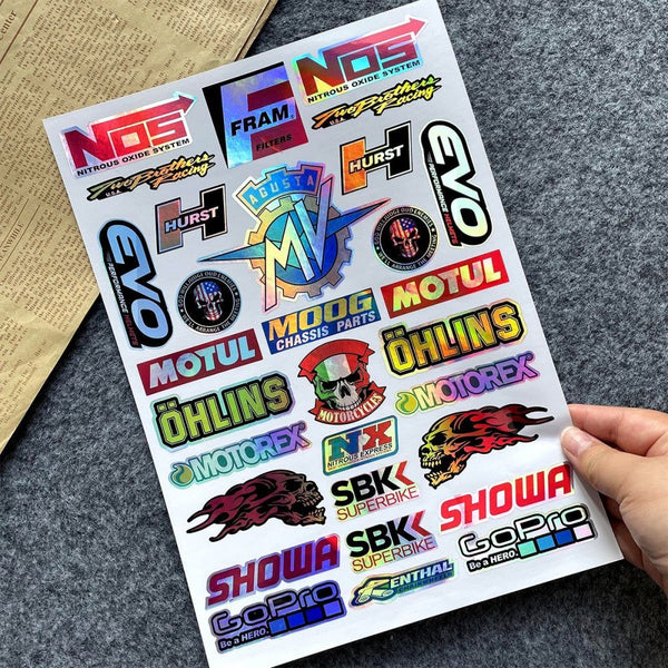 High-quality Outdoor Waterproof Racing Reflective Stickers