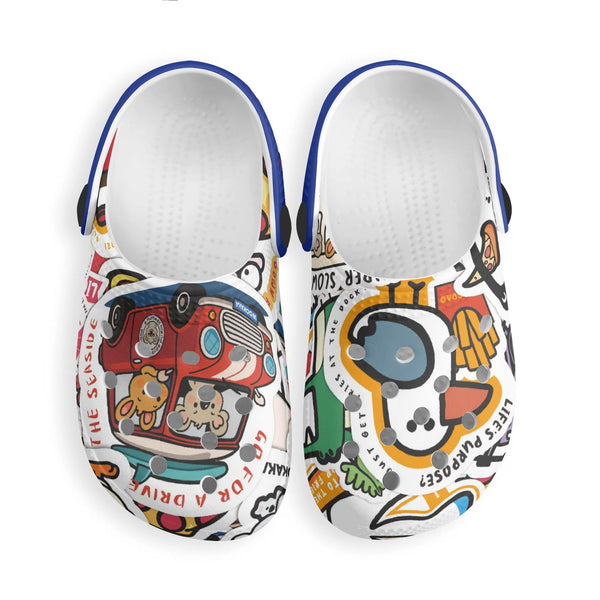 Kid's All Over Printing Classic Clogs
