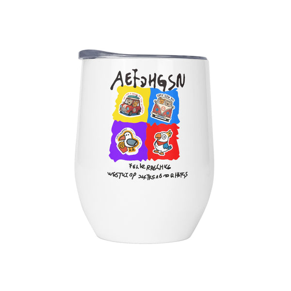 Stemless Mug Insulated 12oz Oval