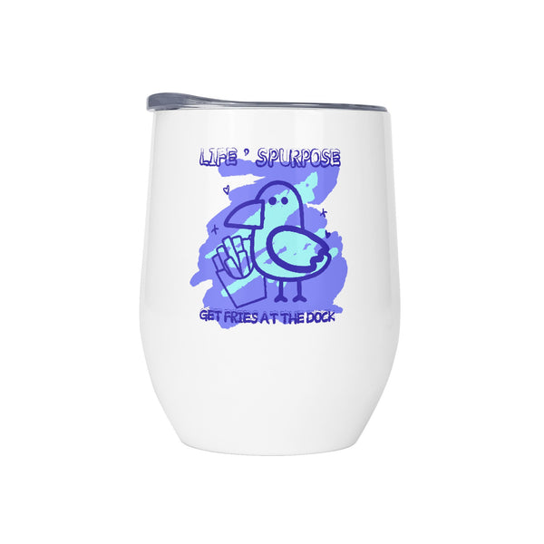 Stemless Mug Insulated 12oz Oval